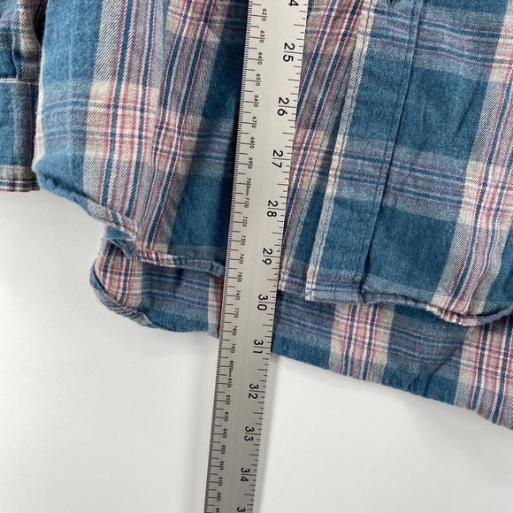 Brunswick Garments Shirt Men's L Clint Shadow Plaid Front Button Classic Wear - Picture 7 of 12